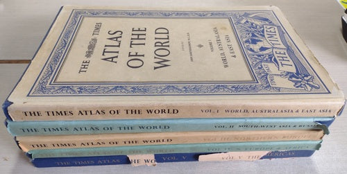 The Times Atlas Of The World, Mid-Century Edition: Volume I - V by John Bartholomew