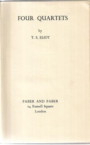 Four Quartets by T. S. Eliot